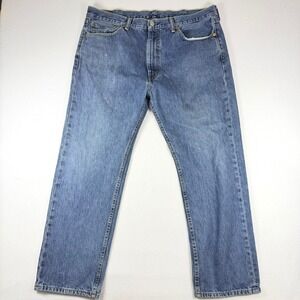 Levis 505 Regular Fit Mens Blue Denim Straight Leg Jeans W40 L30 00505-4886